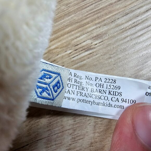 Pottery Barn Kids Ring Stacker Baby Plush Toy Bunny Hippo Lamb Frog Pastel - Picture 10 of 11